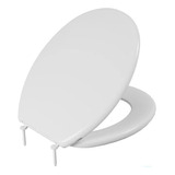 Tampa Assento Sanitário Oval Universal Slim Almofadado Astra Cor Branco 44.7 Cm X 37 Cm