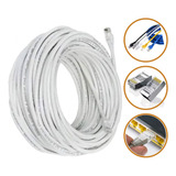 Cabo De Rede Branco 25mts Rj45 Crimpado -- Envio Imediato