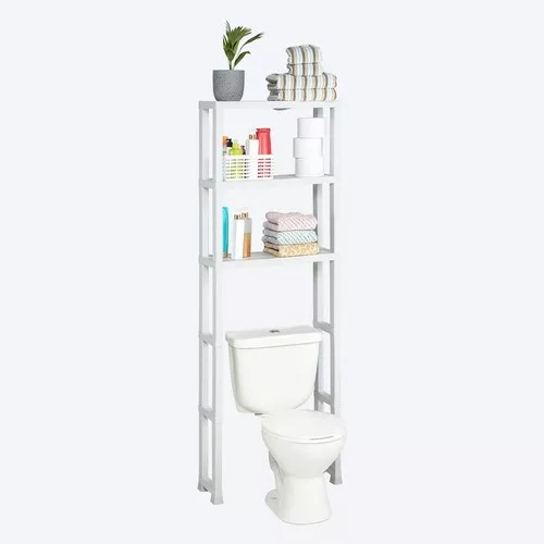 Estante De 3 Niveles Organizador Para Baño Color Blanco