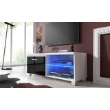 Mesa De Tv Con Luces Led Rack L&a Muebles