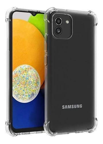 Funda Antishock Transparente Para Samsung A03