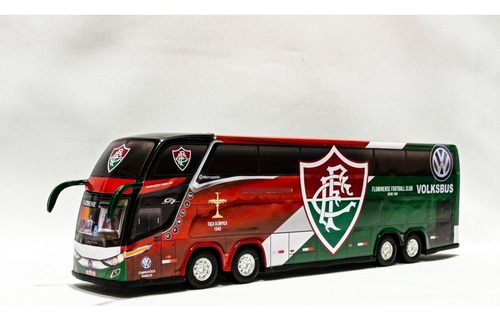 Miniatura Ônibus 4 Eixos Time Fluminense 30 Centímetros 