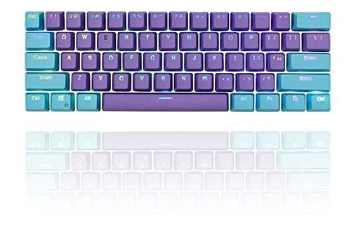 Whysp 60 Púrpura Keycaps Para Un 60 Por Ciento De Tecl...