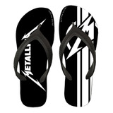 Chinelo Metallica Tiras Confort 