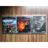 Lote 3 Jogos Playstation 3 Originais 