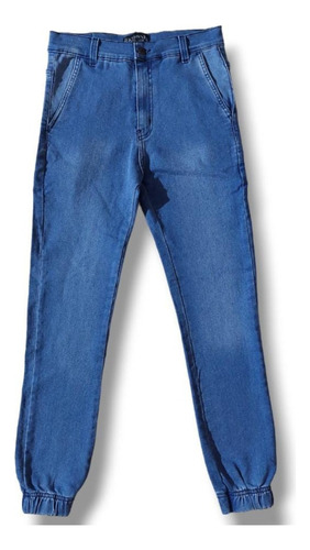 Jeans Elastizado Corte Chino Jogger