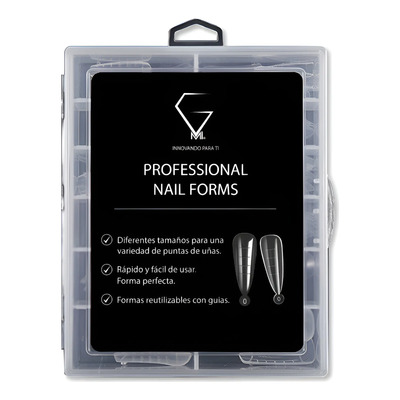 Tips Dual System, Nail Forms Para Polygel 120 Pzas. Modelo 2 | MercadoLibre