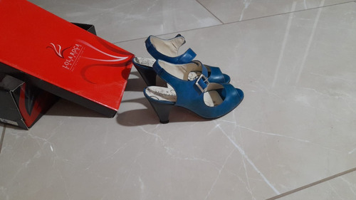 Zapato Azul Lola Roca Talle 36