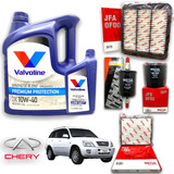 Kit 4 Filtros + 5l Aceite 10w40 Chery Tiggo 2.0 2008 A 2014