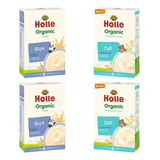 Cereal Para Bebé Orgánico Holle (4 Cajas) (2 Avena 2 Arroz)