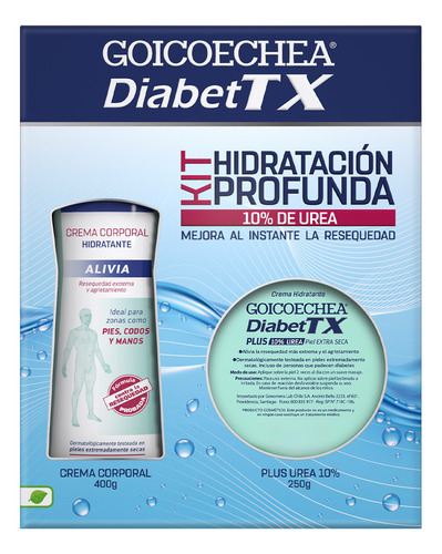 Pack Goicoechea Diabettx Crema Plus Urea + Crema Hidratante 