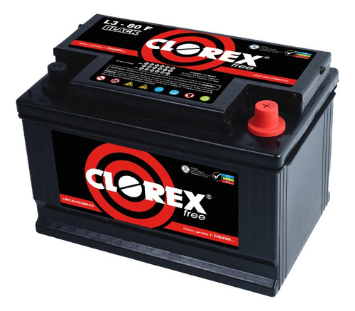 Bateria 12x80 Auto Clase Premium Ultra Rendimiento Clorex *