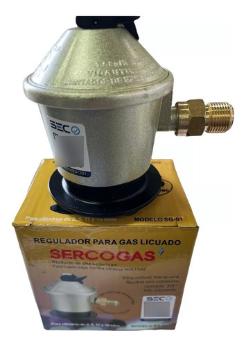 Regulador Gas Sercogas Gas Licuado De 5-11-15kg Certificado
