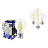 Foco Led Tipo Vintage Decorativo 4w/20w Luz Calida 4 Piezas