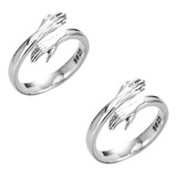 2 Anillos De Abrazo De Tamaño Ajustable Para Pareja, Regalo