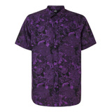 Camisa Oakley All Over Dark Floral Hombre Morado