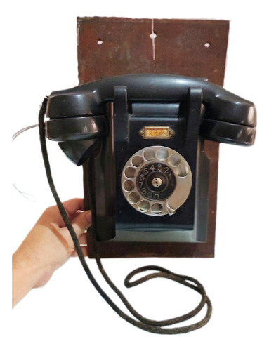 Antigo Telefone Em Baquelite De Parede Ericsson