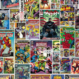 Papel De Parede Adesivo Teens Quadrinhos Marvel Dc Heróis