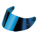 Mica Color Iridium Azul Para Casco Agv K3 Para Pinlock
