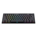 Teclado Mecanico Redragon Horus Mini K632-pro 60% Wireless Color Del Teclado Negro Idioma Inglés Us