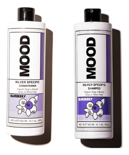 Pack Shampoo + Acondicinador Mood Silver 400 Ml C/u