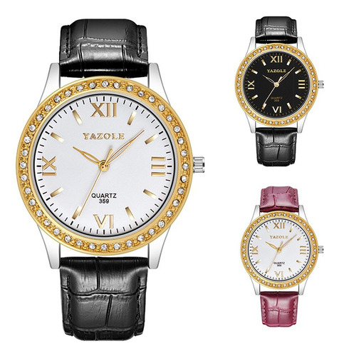 Reloj Dama Diamante Vintage Diseño Elegante Mujer