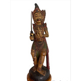 Antigua Talla Madera Hindu Lord Pavadairayan Original Buda