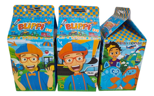 Lembrancinha Blippi Caixa Milk Pct C/20 Unidades.