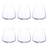 Set 6 Vasos Bajos Sandra Bohemia De 400 Ml