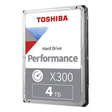 Disco Duro Interno Hdd Toshiba X300 Performance 4tb 3.5 PuLG Color Plateado