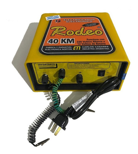 Boyero Electrico Dual 220v-12v Para 40km Electrificador