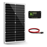 Kit Solar Monocristalino 50w 12v Off Grid: Panel Solar 50w +