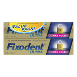 Set De 2 Adhesivos Dentales Fixodent, De Ultra Fuerza, 2.2