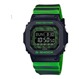 Reloj Casio G Shock Dw-d5600td-3d Local Barrio Belgrano Color De La Malla Verde Color Del Bisel Negro Color Del Fondo Verde Y Negro