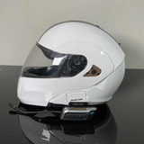 Casco Para Moto Abatible Hjc Con Intercomunicador Scalarider