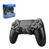 Controle Ps4 Preto Sem Fio Compatível Com Playstation 4 E Pc