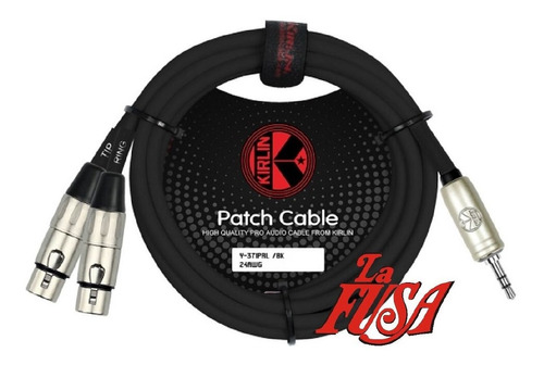 Cable Patcheo Miniplug A Xlr Canon Kirlin Y-371prl 03ft 90cm