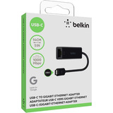 Adaptador Rede Gigabit Usb-c Belkin F2cu040btblk Macbook  Pc