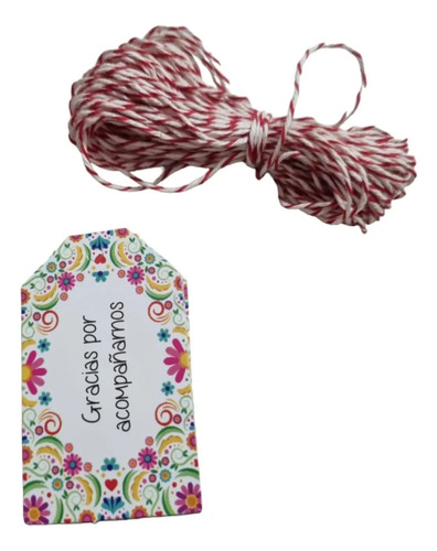 50 Etiquetas Colgantes Gracias Por Acompañarnos | MercadoLibre