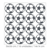 Pack De Fútbol De Vinilos Sticker Adhesivo Decorativo 
