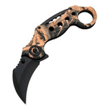 Navaja Karambit Mariposa Cuchillo Plegable Táctica Camping 