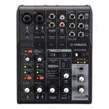 Yamaha Ag06 Mk2 Mixer 6 Canales Usb Para Streaming Ag06mk2b