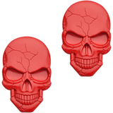 2 Calcomanías De Calavera 3d, Emblema De Esqueleto De Diablo