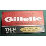 Hojas De Afeitar Argentina Gillette Thin Variedad 2 Filotrat