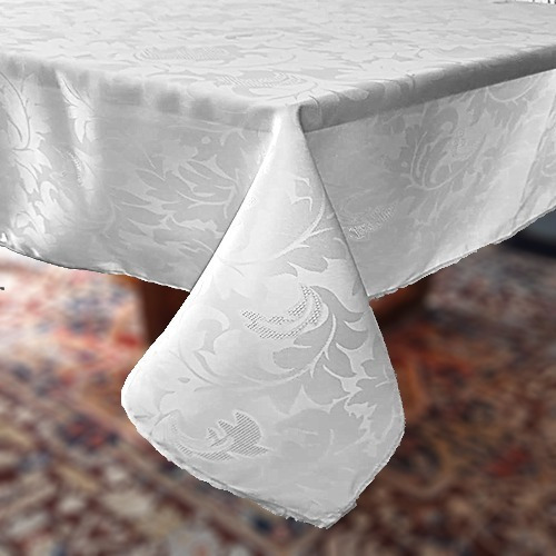 Toalha De Mesa Jantar Jacquard Banquete Algodão 8 Lugares