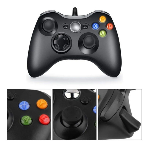 Controle Video Game Para Xbox 360 Pc Com Fio Joystick