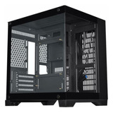 Gabinete Gamer K-mex Space Aqua Cg10kn - Matx - Preto