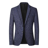 Blazer Slim Fit For Hombre De Negocios Senior