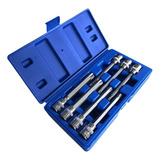 Jgo Llaves De Vaso Extra Largas Torx Star Bit 7 Pzas T25-t60