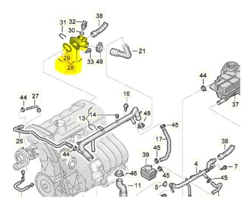 Conector Toma De Agua Trasera Audi A4 1.8t | Castellmar Foto 3